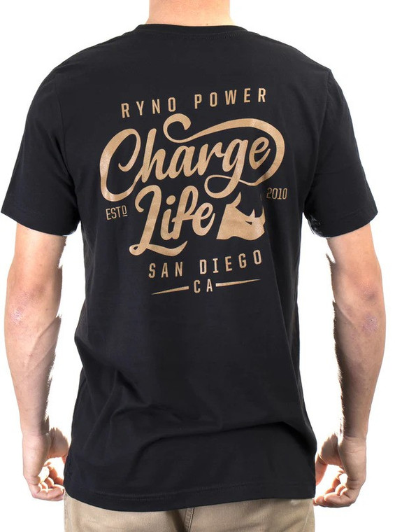 Ryno Power T Shirt Charge Life Copper Small