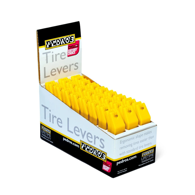 Pedro's Tire Levers 24 Pair Counter Display Yellow