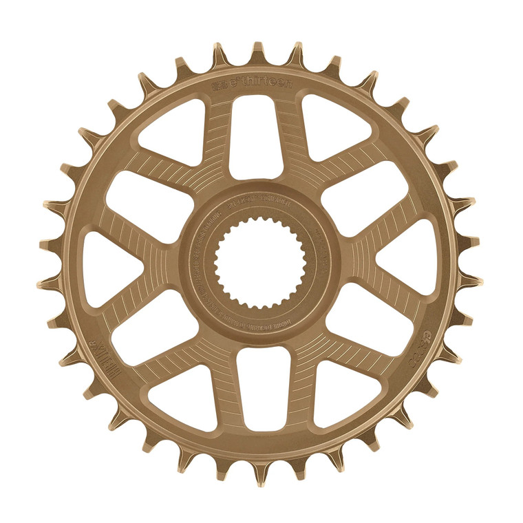 e*thirteen Helix Race e*spec Direct Mount Chainring for Bosch CX/SX - 34T, 13mm Offset, Bronze