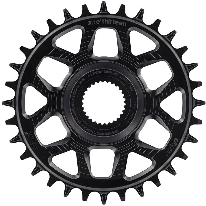 e*thirteen Helix Race e*spec Direct Mount Chainring for Bosch CX/SX - 36T, 13mm Offset, Black