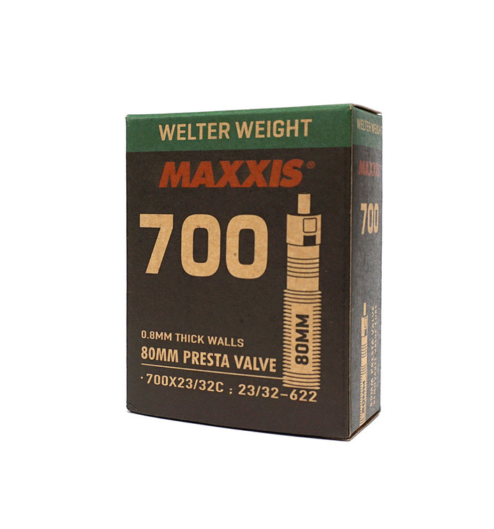 Maxxis Welterweight 700 x 23/32 FV 80mm Presta Removable Valve Core Tube