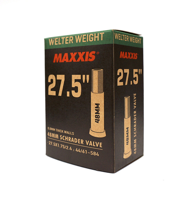 Maxxis Welterweight 27.5 x 1.75/2.40 SV 0.8mm Wall 48mm Schrader Valve 190g Tube