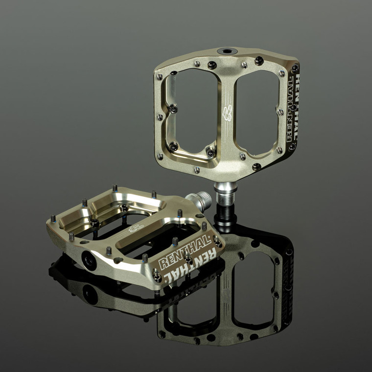 Renthal Revo F MTB Flat Pedals Gold