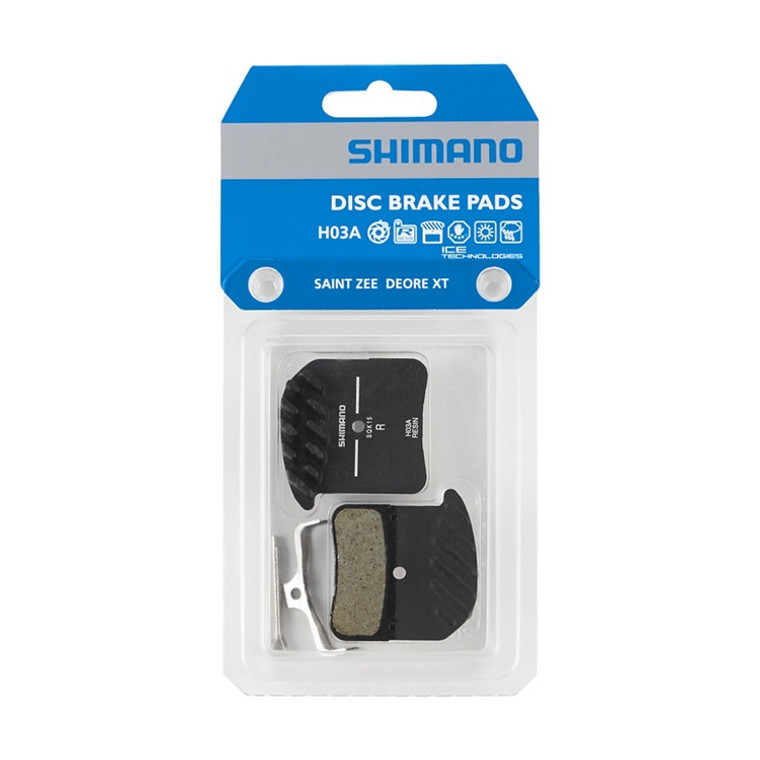 Shimano Disc Brake Pads H03A with Fin 4-Piston Resin