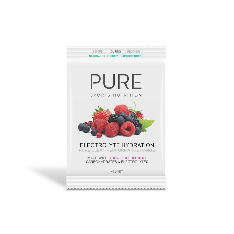 PURE Electrolyte Hydration Single Serve Sachet 42g Superfruits