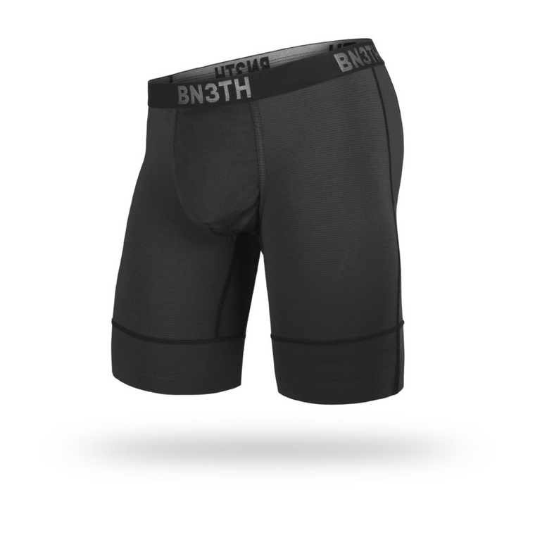 BN3TH Men's North Shore Sport MTB Chamois Boxer Brief Black Large