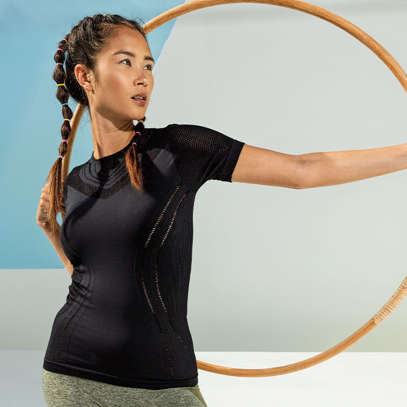 Women's TriDri® seamless '3D fit' multi-sport reveal sports top