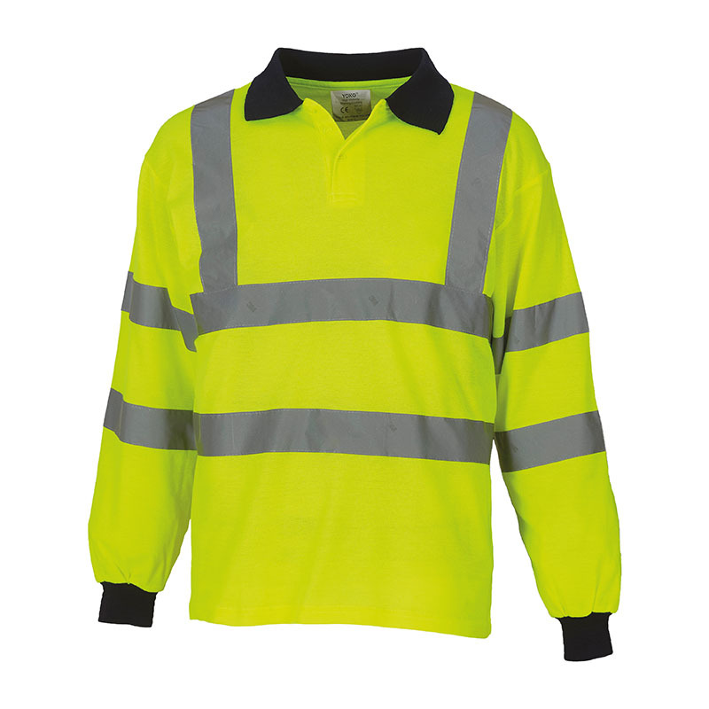 Hi-vis long sleeve polo (HVJ310)