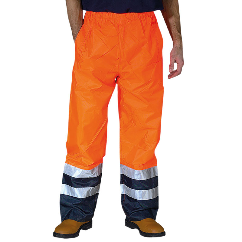 Hi-vis waterproof overtrousers (HVS463)