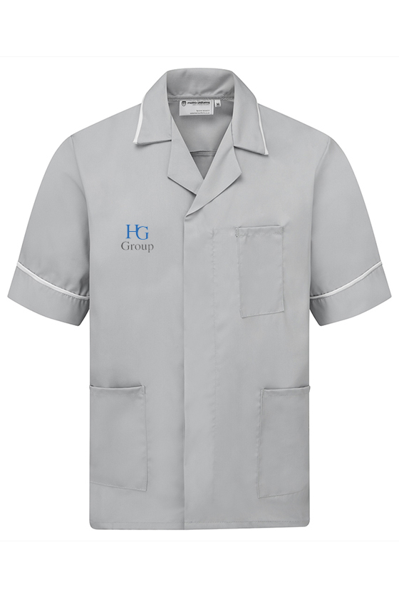 HG Health - Male Healthcare Tunic - Pale Grey