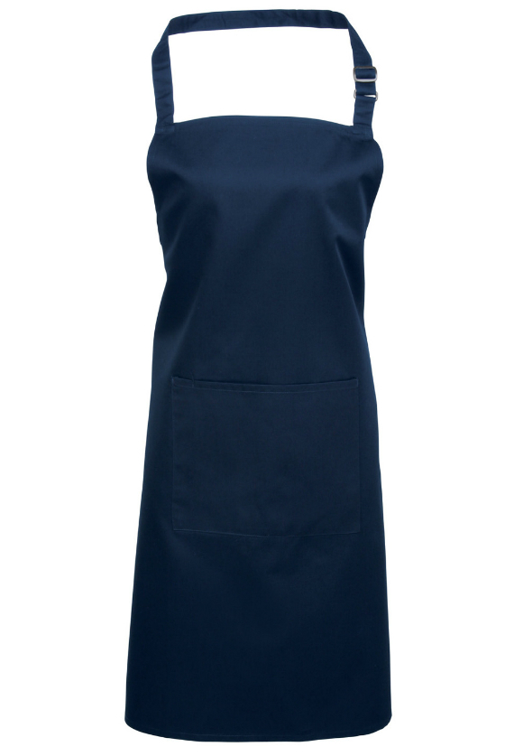 Kitchen Wear - Colours bib apron with pocket