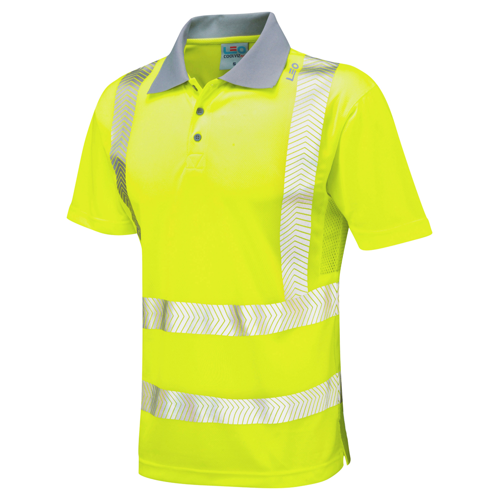 WOOLACOMBE ISO 20471 Cl 2 Coolviz Plus Polo Shirt