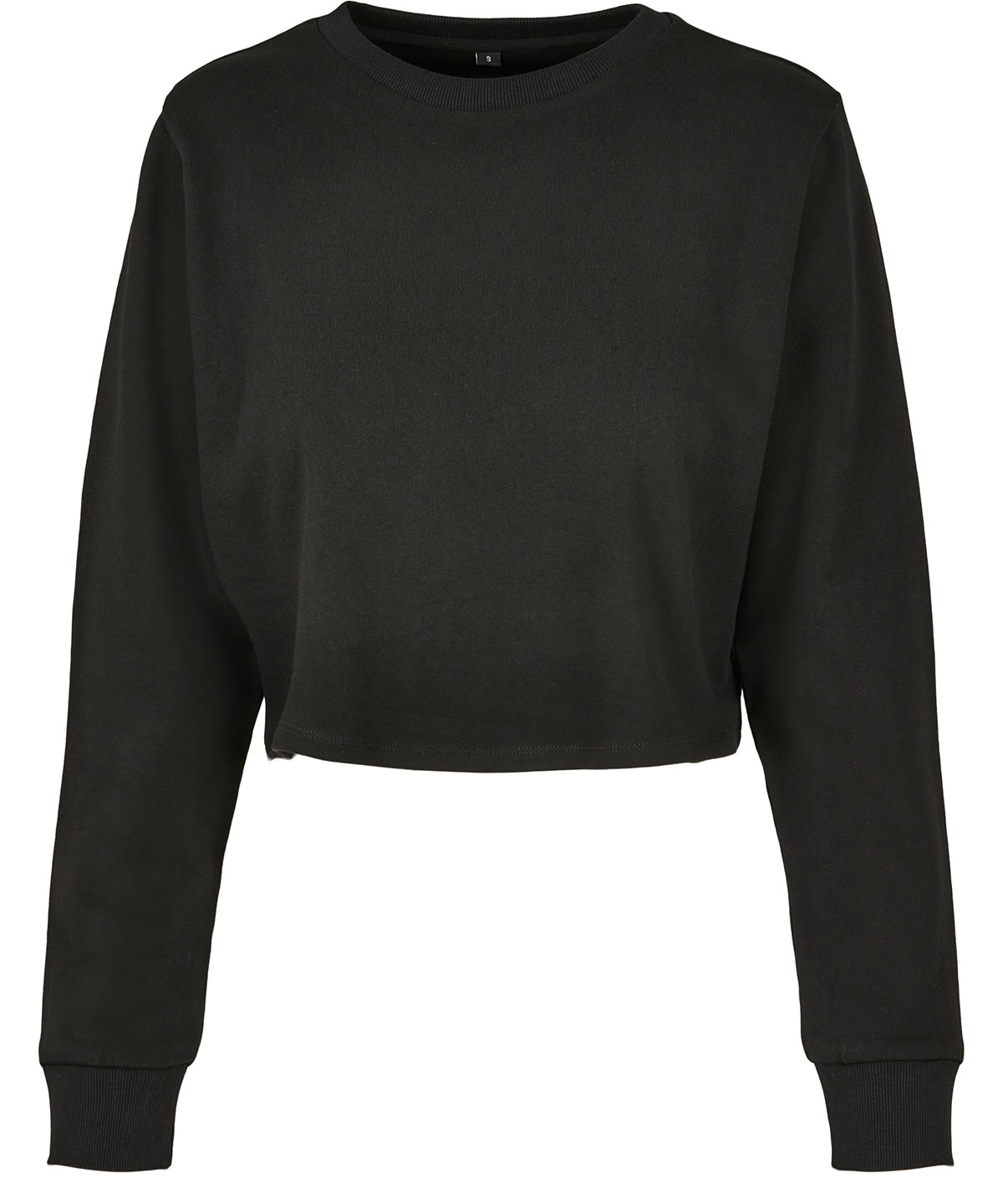 Womens terry cropped crew