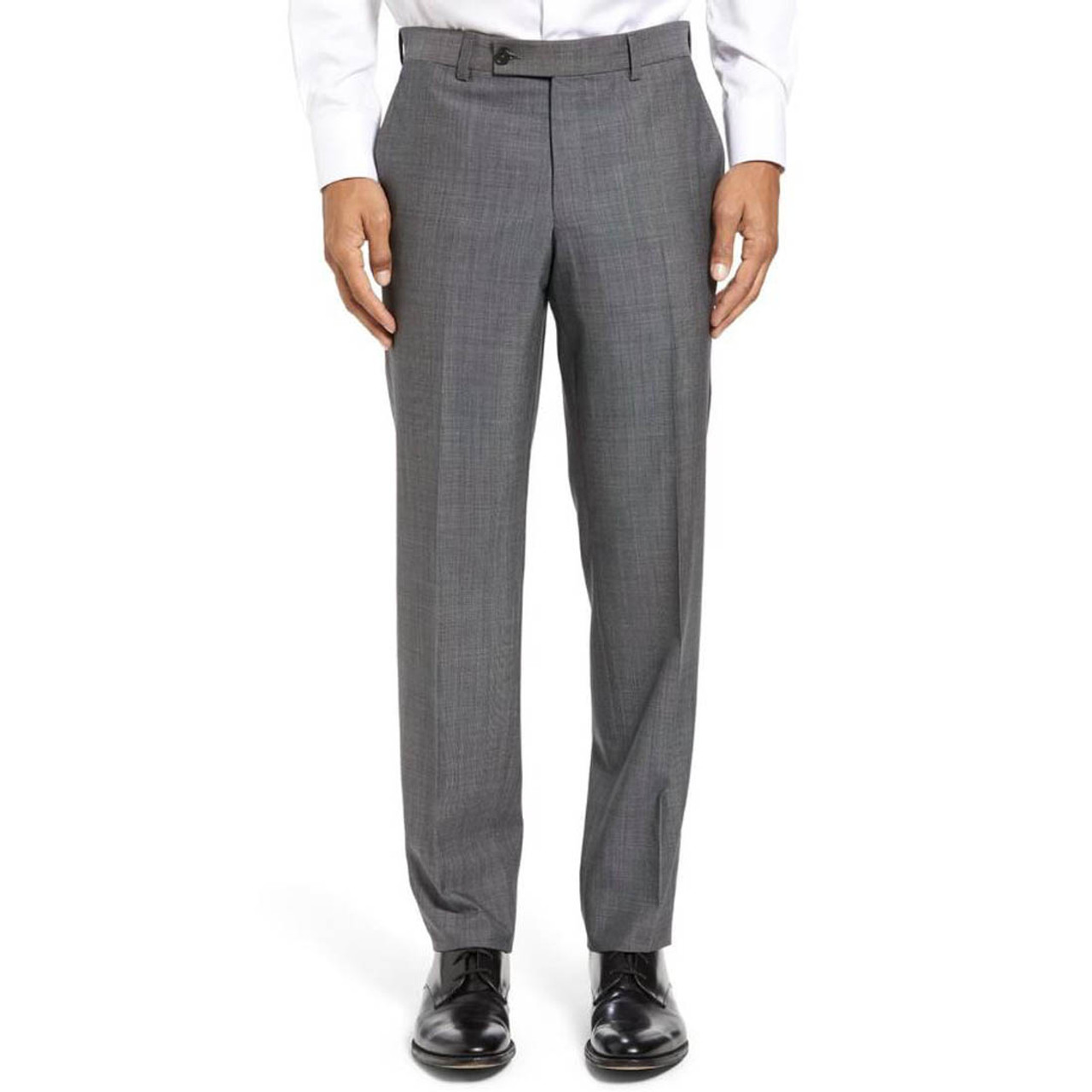 Ted baker london jefferson flat front wool trousers Clearance