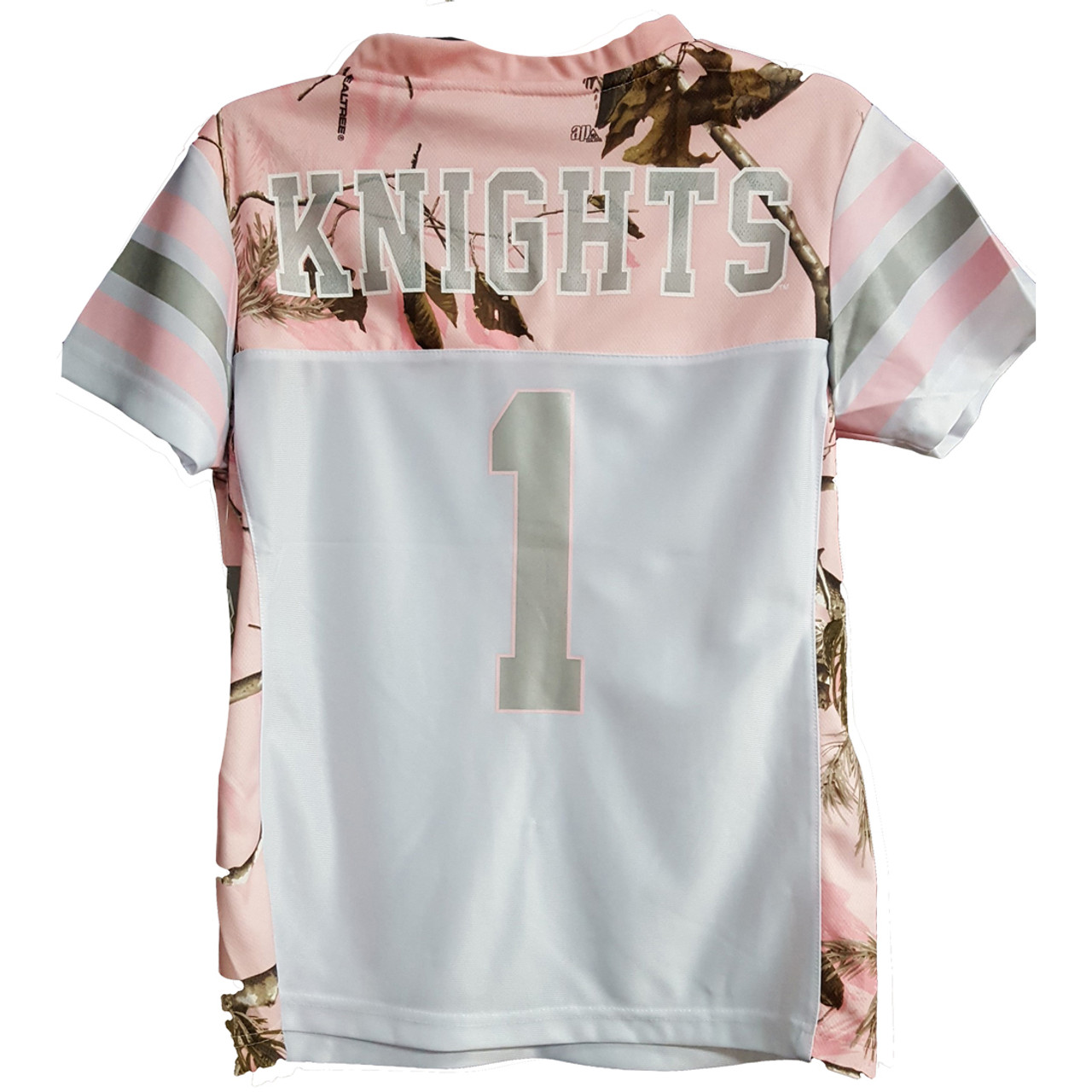 Earthletics Youth Realtree Xtra Camouflage College Football Screen Printed Jersey, UCF, M, Size: Medium, Gray