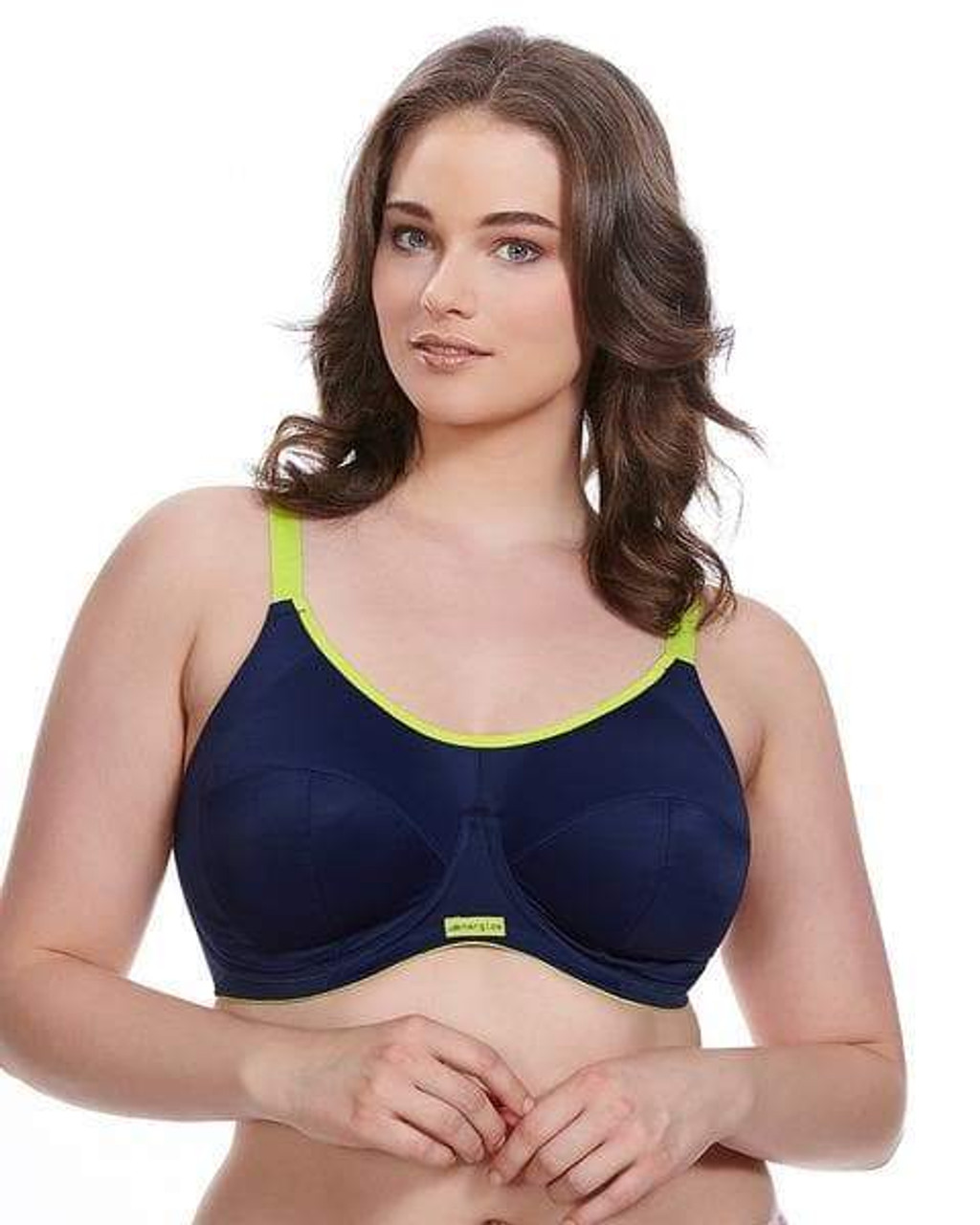 Elomi Energise Sports Bra, Navy, 40DD - Discount Scrubs and Fashion