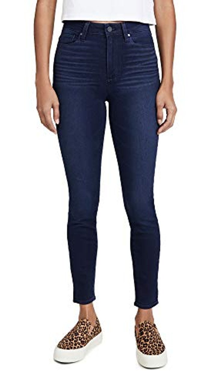 PAIGE Women's Margot Ankle Skinny Jeans, Paradise Cove, Blue, 23 - Discount  Scrubs and Fashion
