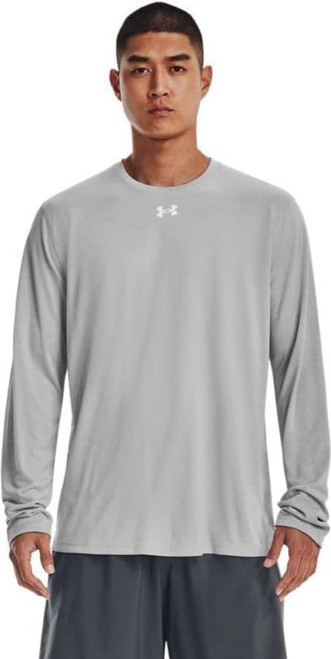Under Armour Team Tech Men's Long Sleeve, Gray, Medium