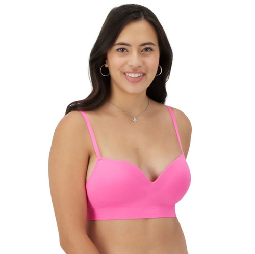 Maidenform Women's Seamless Molded Cup Bralette, Pink, 2X-Large
