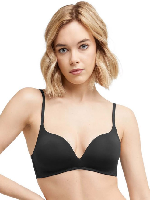 Maidenform Women's Lift Wireless Light Push Up Bra, Black, Small