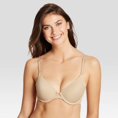Maidenform Women's Self Expressions Striped T-Shirt Bra, Latte Lift, 36B