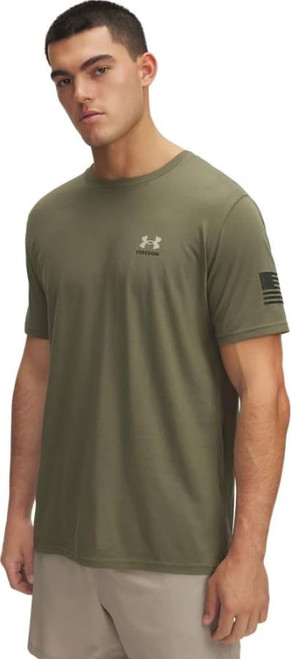 Under Armour Men's Freedom Flag Variation Short Sleeve T-Shirt, Marine Od Green, Large