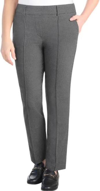 Hilary Radley Women's Pull On Pant Built In Tummy Control Panel, Multi, Medium