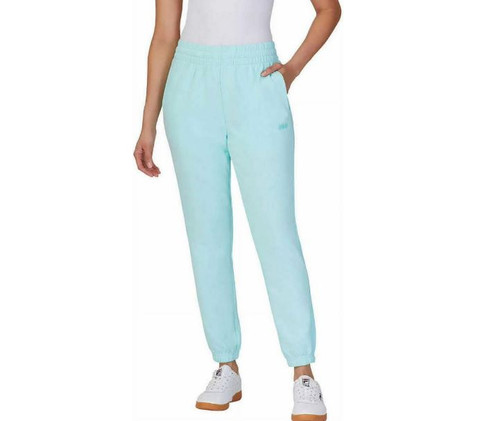Fila Women's French Terry Jogger Pants, Blue Tint, Medium
