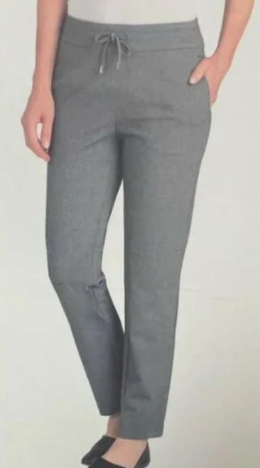 Dalia Women’s Slits At The Waist, Narrow Leg, Melange Gray, X-Large