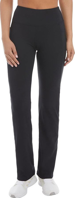 Jockey Women's Premium Pocket Slim Flare Yoga Pants, Black, Large