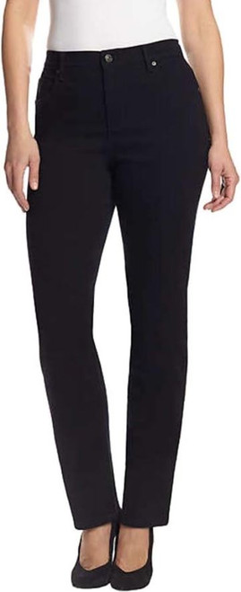 Gloria Vanderbilt Women's Amanda Classic High Rise Tapered Jean, Black, 8 Short