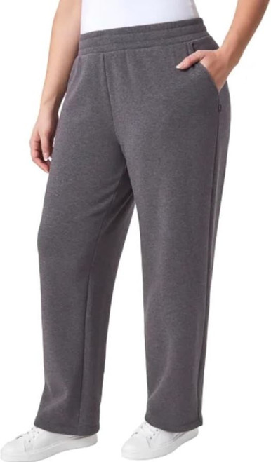 Mondetta Women's Pull On High Waisted Fleece Pant, Purple, X-Large