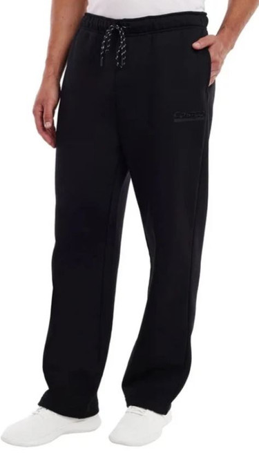 Kirkland Signature Unisex Logo Fleece Sweatpants, Black, Large/ X-Large