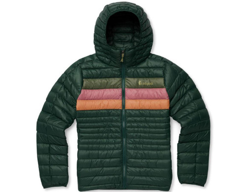 Cptopaxi Women's Cotopaxi Fuego Hooded Down Jacket, Cargo Stripes, Large
