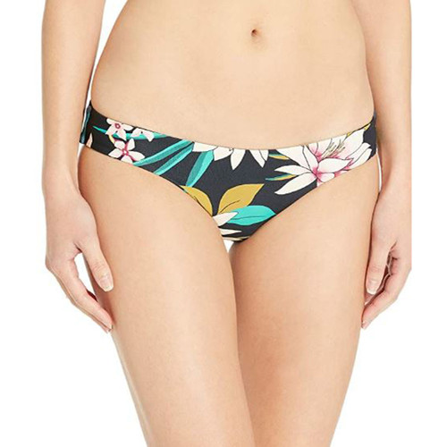 Billabong Women's Lowrider Bikini Bottom, Black Pebble, Large