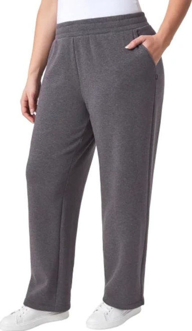 Mondetta Women's Pull On High Waisted Fleece Pant, Purple, Small