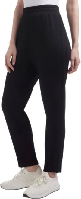 Danskin Women's Luxe Retro Jogger Sweatpant, Black, Small