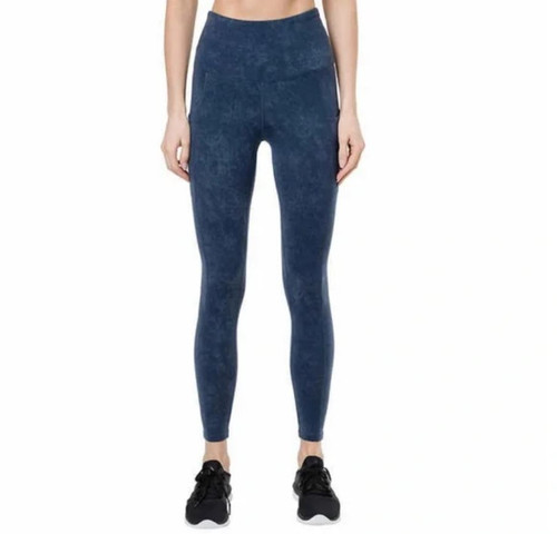 Tuff Athletics Women's High Waisted Legging, Blue Moon Print, X-Small