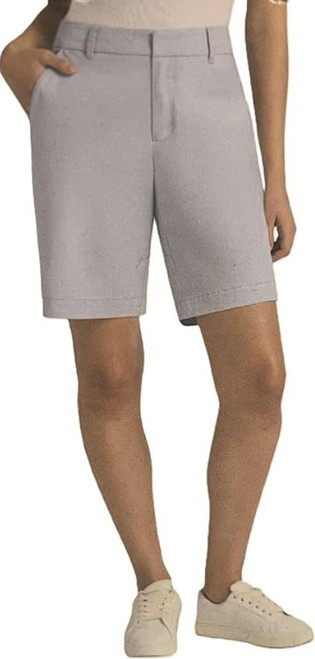 Matty M Women’s Bermuda Stretch Casual Knee Length Shorts, Blue, Medium