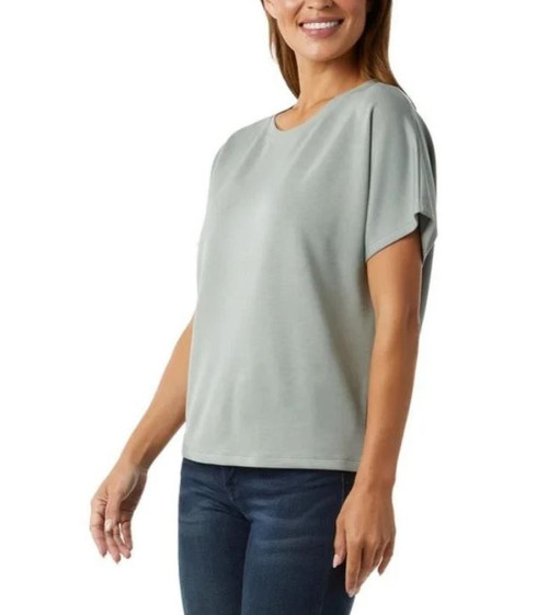 32 Degrees Cool Women's Short Sleeve Top, Green, 2X-Large