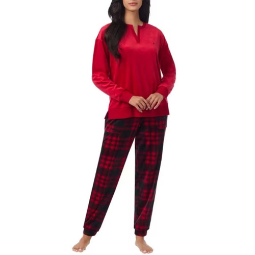 Nautica Women's 2-piece Pajama Set, Red, X-Large