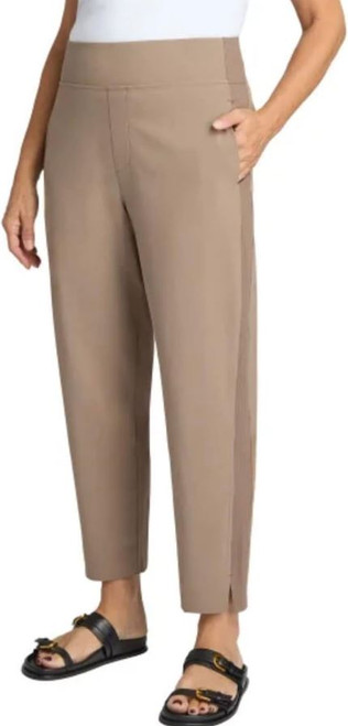 Kirkland Signature Women's Quick Dry Stretch Pull On Ankle Pant, Tan, Medium
