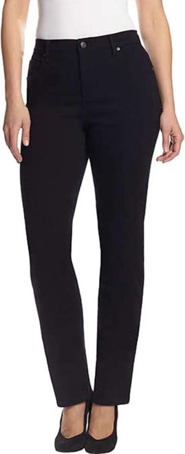 Gloria Vanderbilt Women's Classic Short Tapered Amanda Jeans, Black, 14