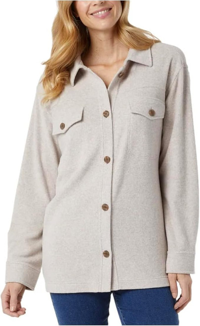 32 Degrees Heat Women's Relaxed Fit Long Sleeve Button-Up Shirt XL