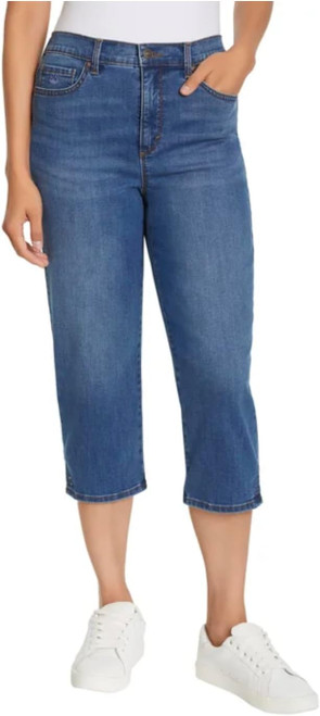 Gloria Vanderbilt Women's Amanda High Waisted 5 Pocket Capri Pant 12