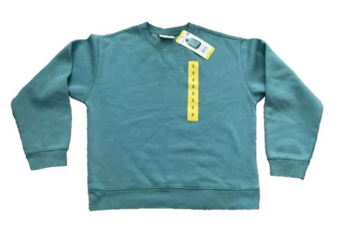 Quicksilver Women's Boyfriend Crewneck Sweatshirt, Blue, 2X-Large