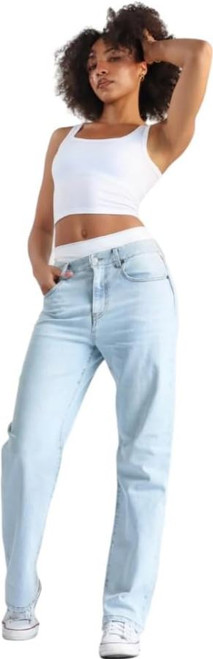 Florence by Mills Women's Boyfriend Jean, Light Wash, 8