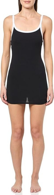 Florence by Mills Women's Sunburst Rib Cami Dress, Black, Large