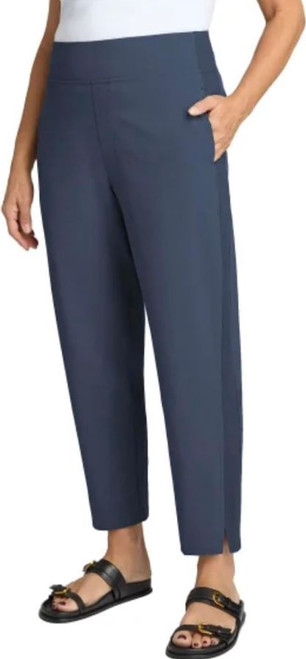 Kirkland Signature Women's Quick Dry Stretch Pull On Ankle Pant, Blue, 2X-Large