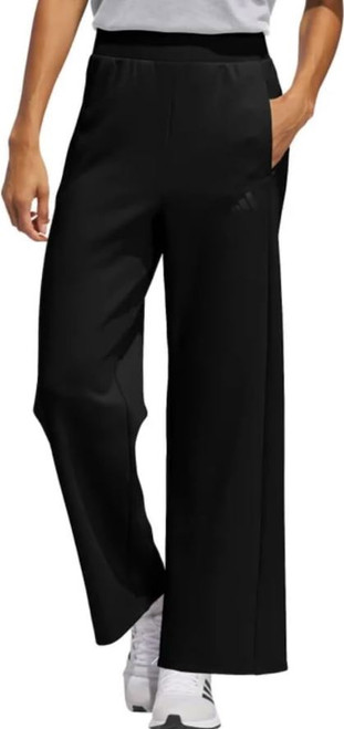 Adidas Women's Wide Leg Pant with Pockets, Black, X-Large